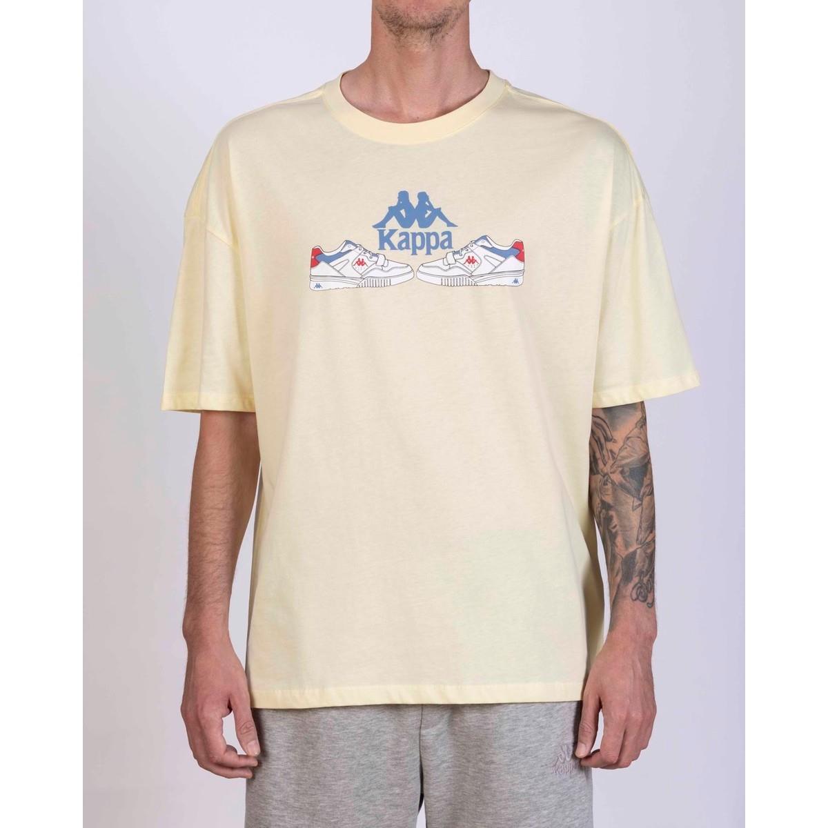 Kappa Authentic Taster Erkek Sarı Regular Fit Tişört