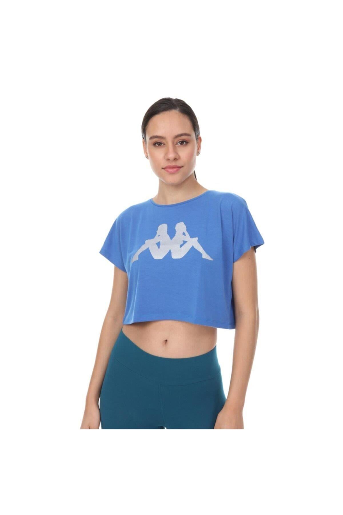 Kappa Kadın Mavi Saks  Bastyy Tshirt