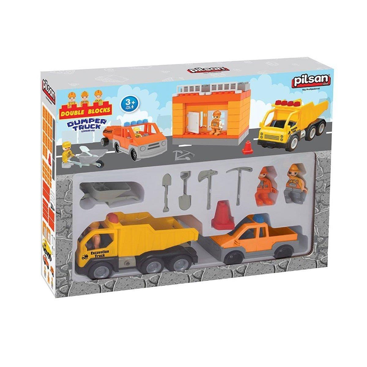 03 612 Double Blocks İnşaat Seti -Pilsan Oyuncak