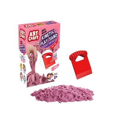 Aksesuarlı Pembe Kinetik Oyun Kumu 500 gr