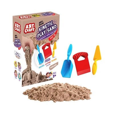 Aksesuarlı Naturel Kinetik Oyun Kumu 1000 gr