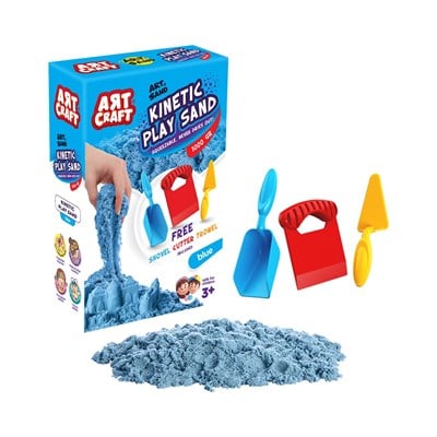 Aksesuarlı Mavi Kinetik Oyun Kumu 1000 gr