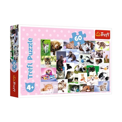 Trefl Puzzle Cats World 60 Parça Puzzle
