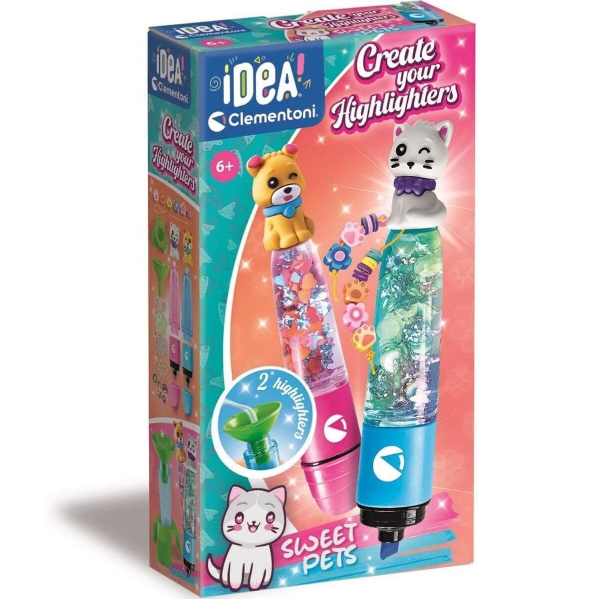18875 Idea Clemetoni - Fosforlu Kalem Tasarım Seti - Evcil Hayvanlar