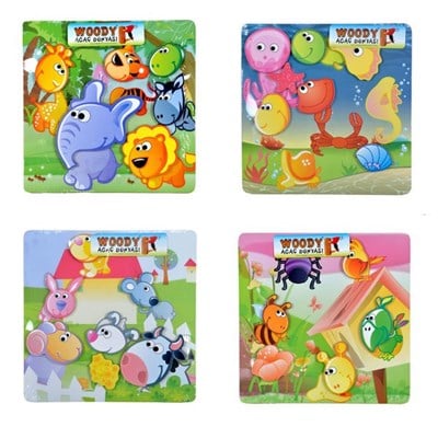 Ahşap Puzzle 3D Kafalar