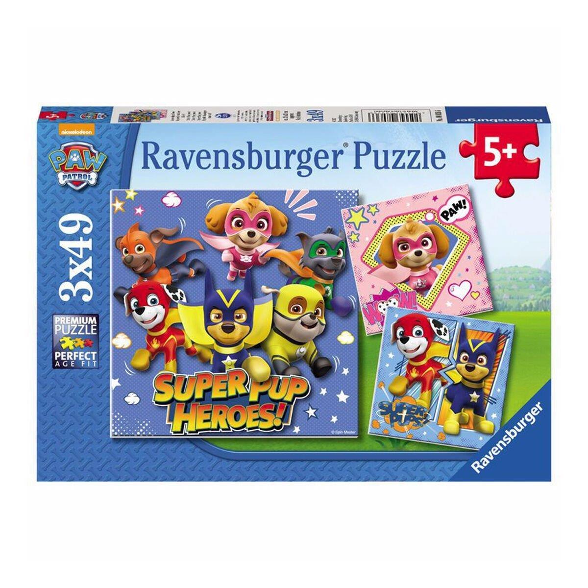 80366 Paw Patrol 3x49 parça Ravensburger Puzzle
