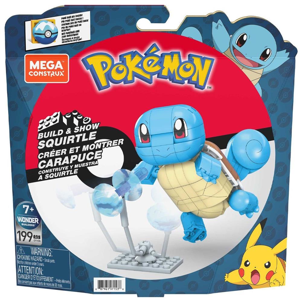 GYH00 MEGA Pokemon - Squirtle - Yap ve Oyna Figürler