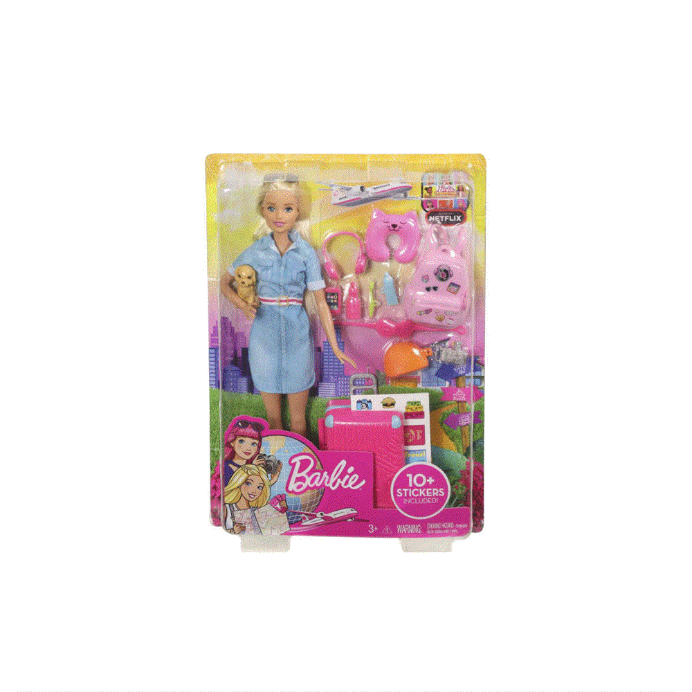 Barbie Seyahatte Bebeği ve Aksesuarları