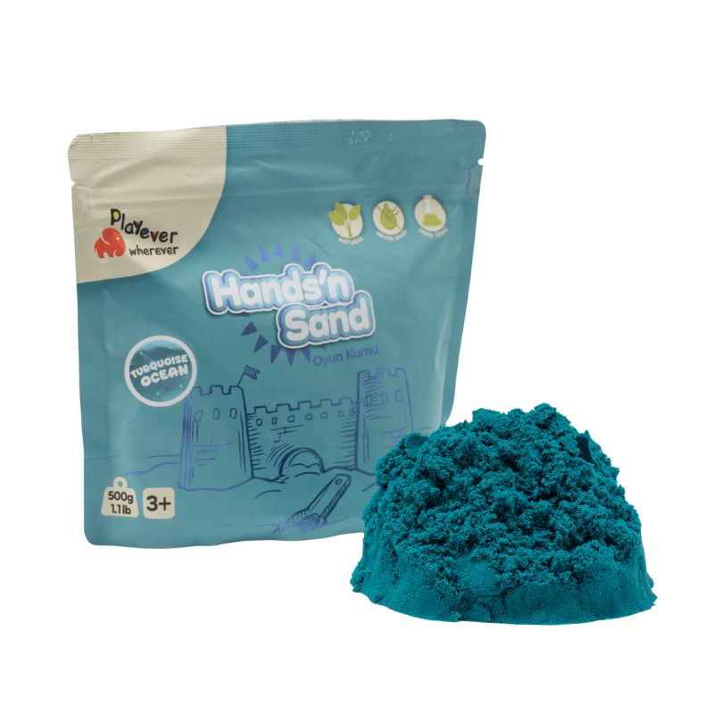 Hands'n Sand Doğal Oyun Kumu 500gr - Mavi