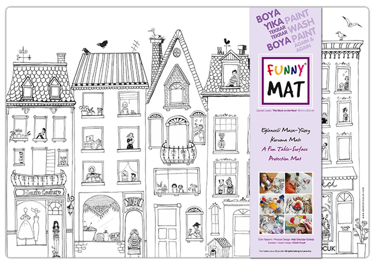 Akademi Çocuk-Funny Mat - Çatıdaki Leylek