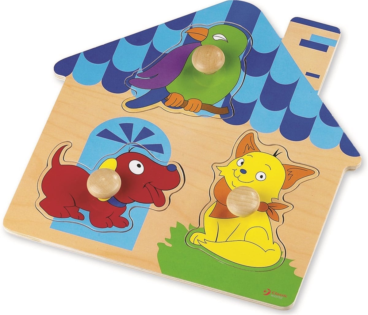 Classic World Ahşap Geometrik Yapboz, Ev