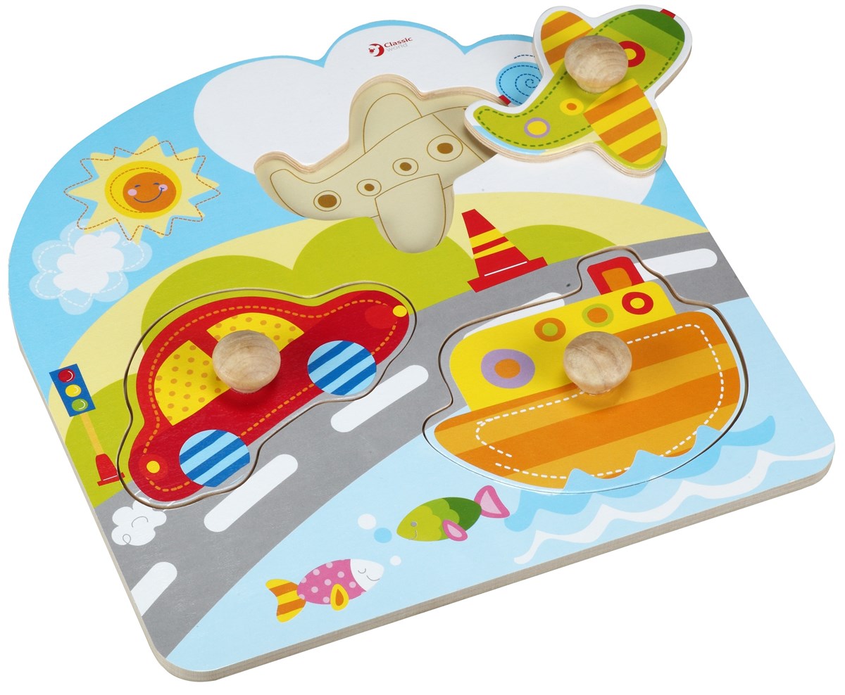 Classic World Ahşap Ulaşım Araçları Yapboz