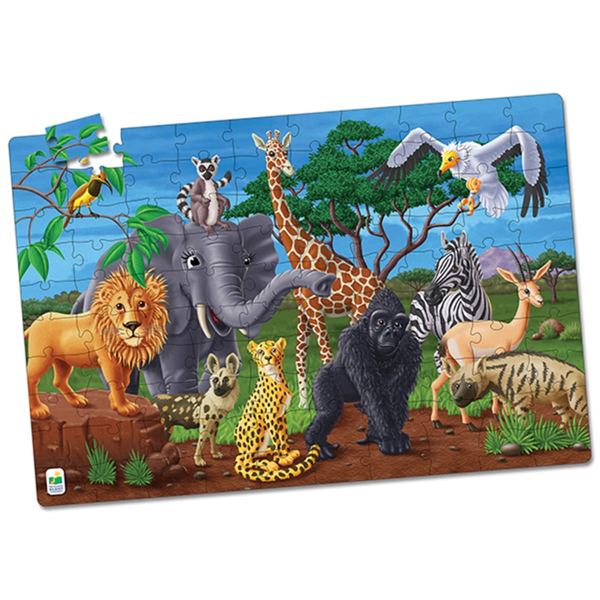 Fosforlu Yer Puzzle 100 Parça - Vahşi Yaşam
