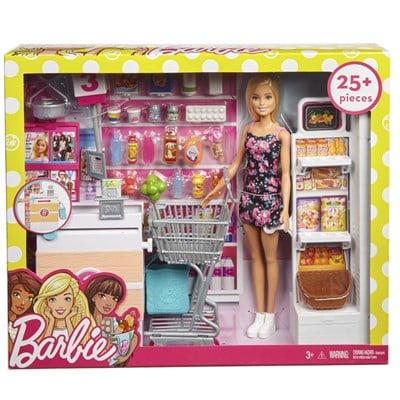 Barbie Süpermarkette Oyun Seti