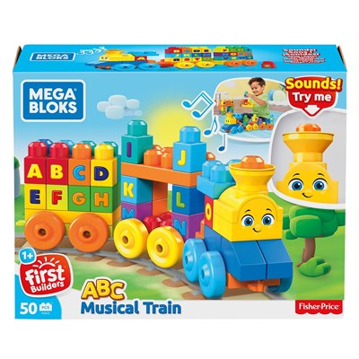 Mega™ Bloks, Müzikli Alfabe Treni, 50 parça, 1 yaş