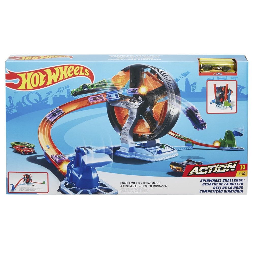 Hot Wheels, Dönen Tekerlek Macerası Yarış Seti / 4-8 yaş