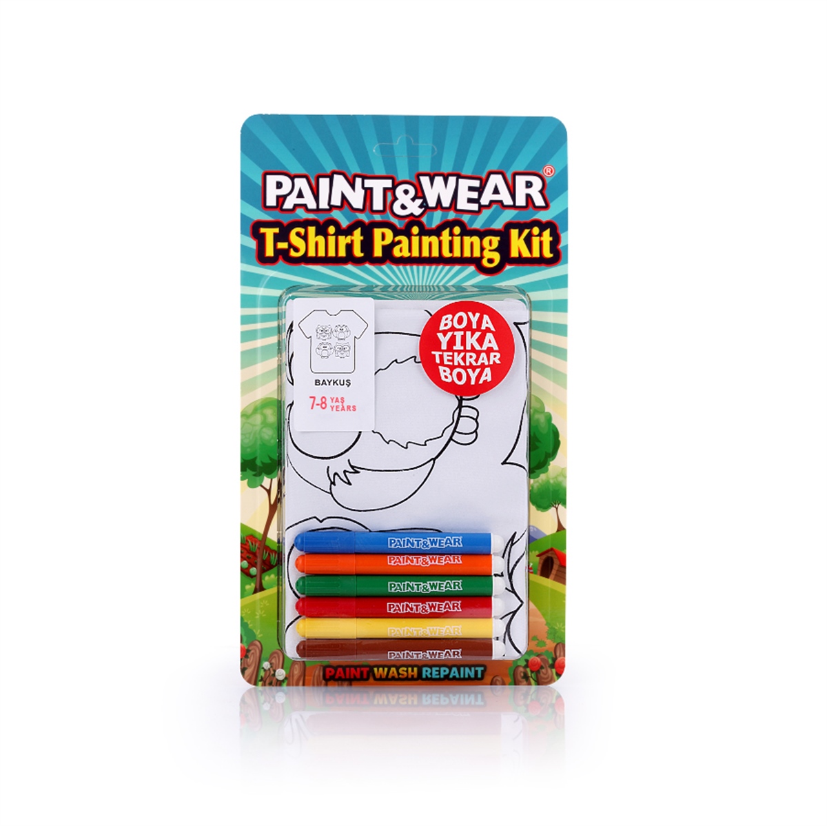 Paint&Wear Baykuş Boyama T-Shirt 7-8 yaş