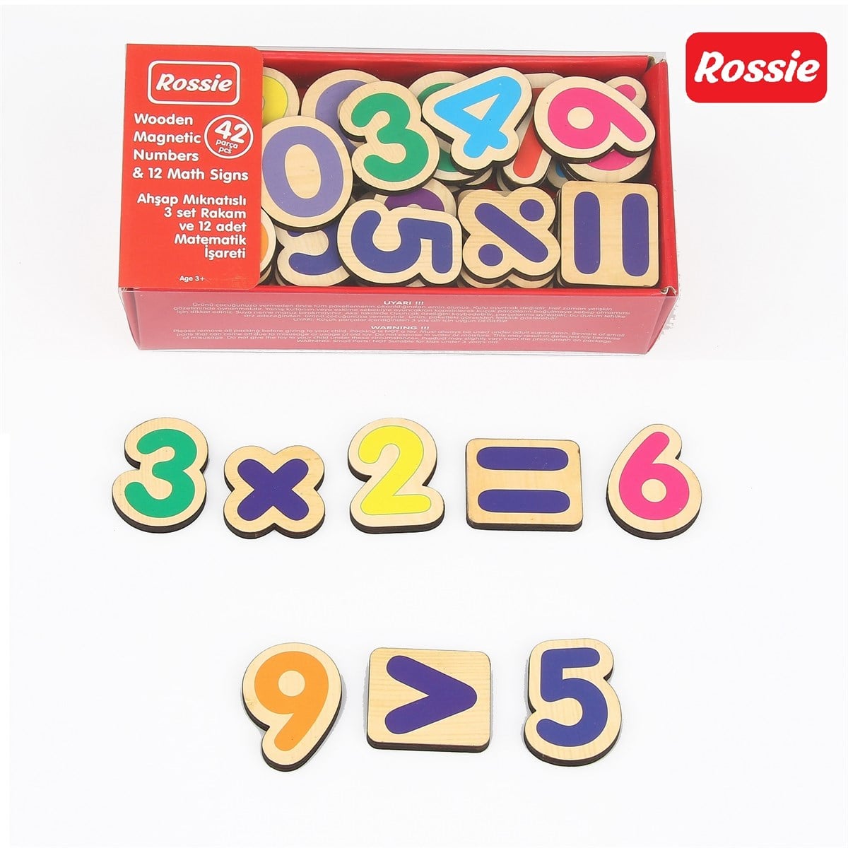 Rossie Mıknatıslı Ahşap Sayılar