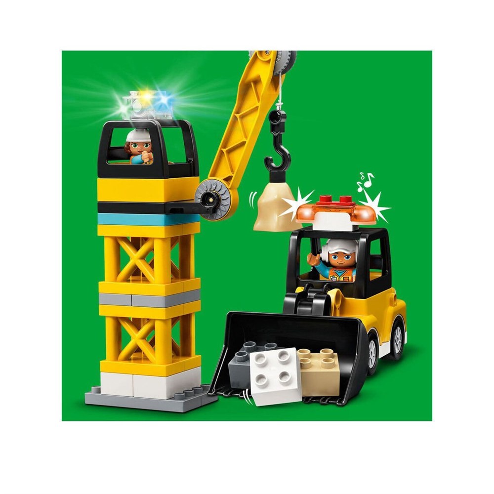 Lego Duplo - Kuleli Vinç ve İnşaat 123 parça +2 yaş