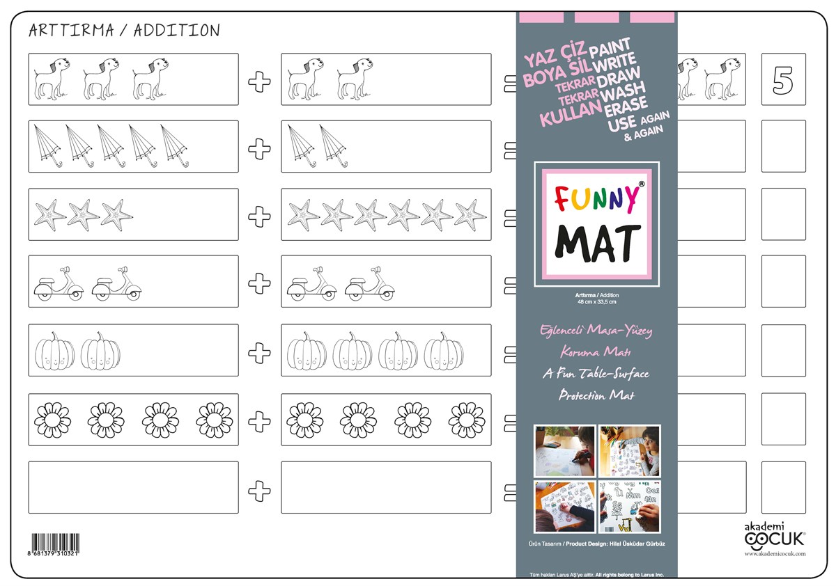 Akademi Çocuk-Funny Mat - Arttırma