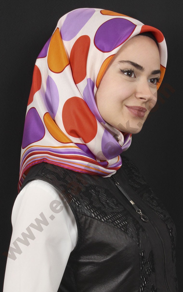 % 100 İpek Eşarp 5281-52
