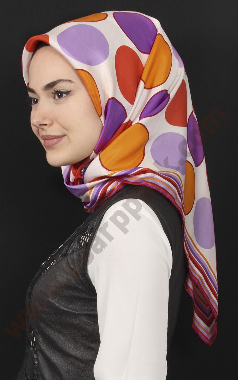 % 100 İpek Eşarp 5281-52