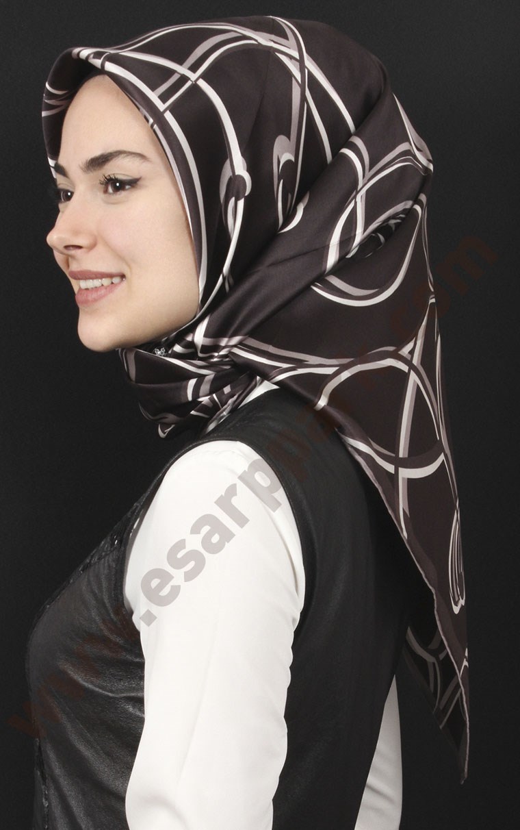 % 100 İpek Eşarp 5281-55