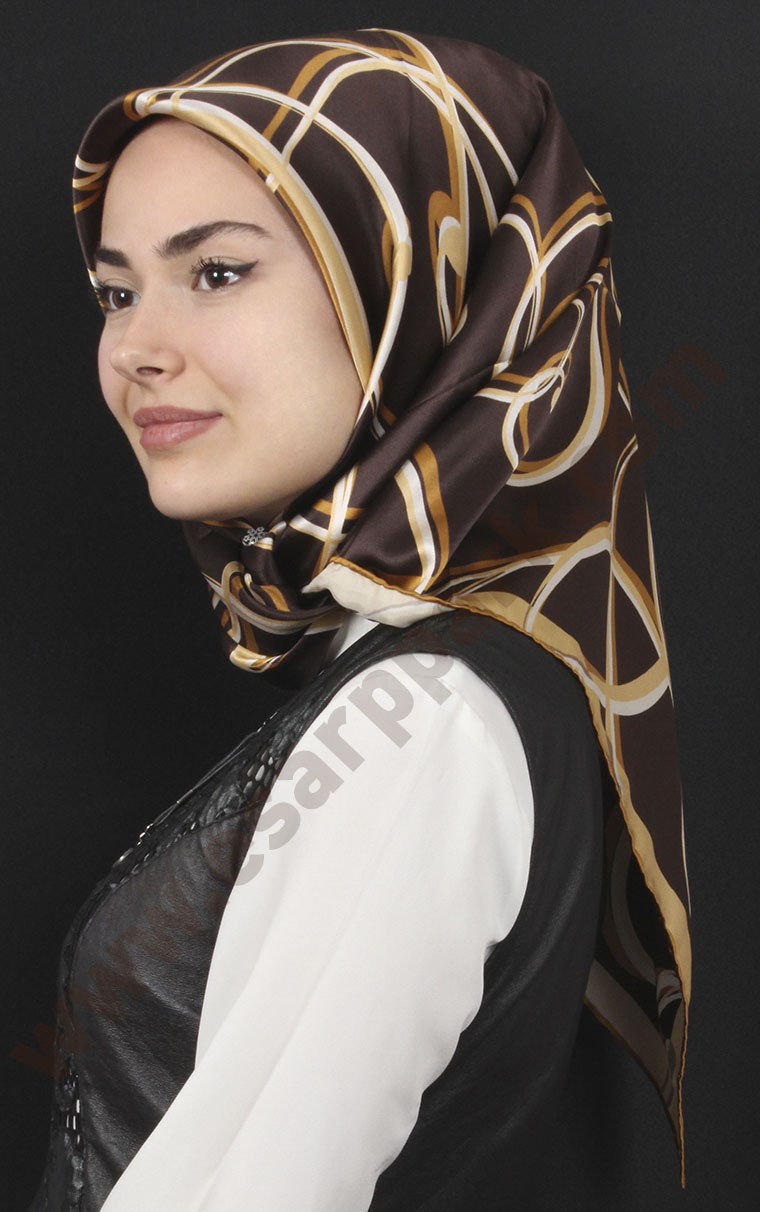 % 100 İpek Eşarp 5281-56