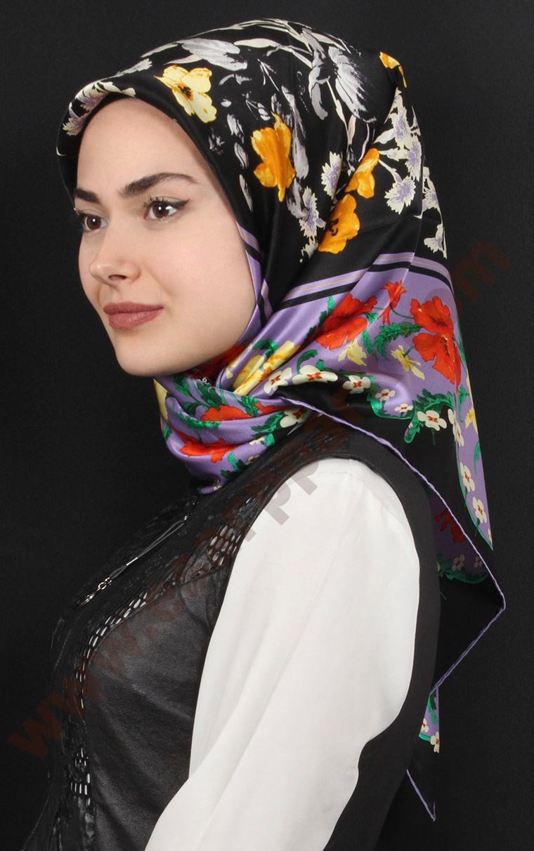 % 100 İpek Eşarp 5281-9