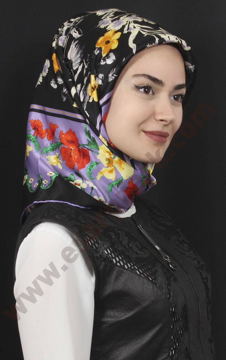 % 100 İpek Eşarp 5281-9