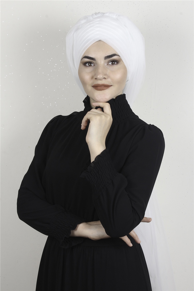 Âlâ Tül Şal 2021-13 Beyaz