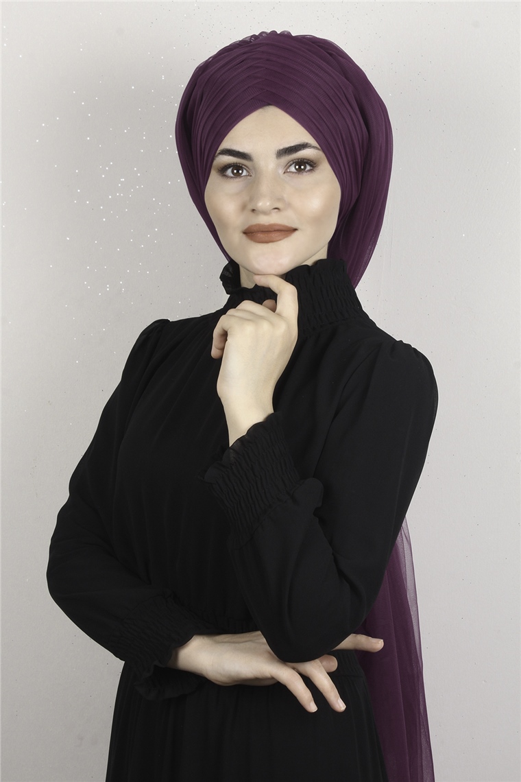 Âlâ Tül Şal 2021-3 Fuşya