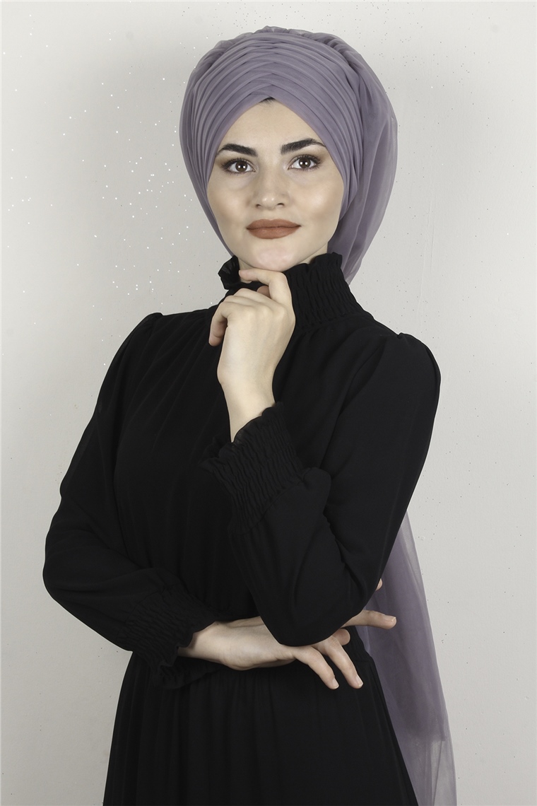 Âlâ Tül Şal 2021-5 İncir Moru