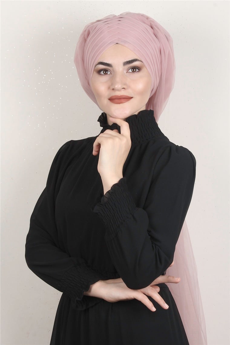 Âlâ Tül Şal 2021-6 Pudra