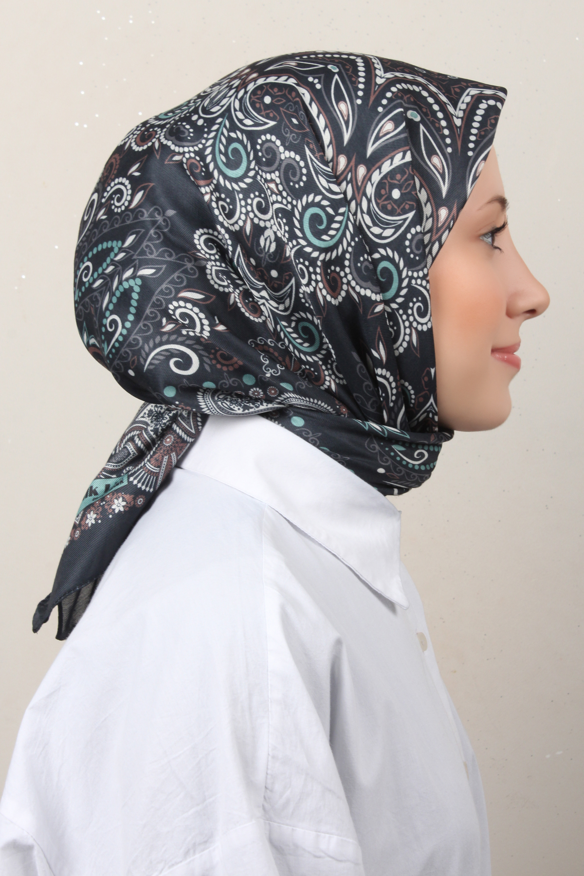  Silk Life Soft Pamuk Eşarp 4145-1