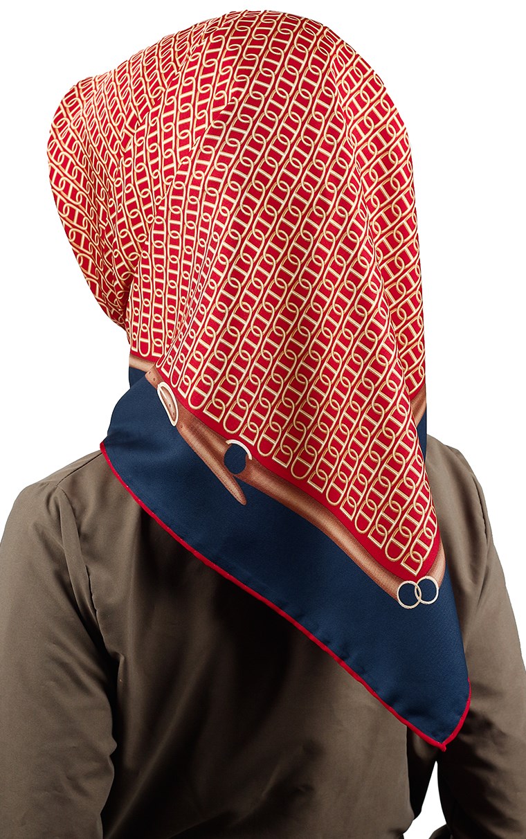 102-0019-07 U.S POLO ASSN EŞARP KIRMIZI LACİVERT