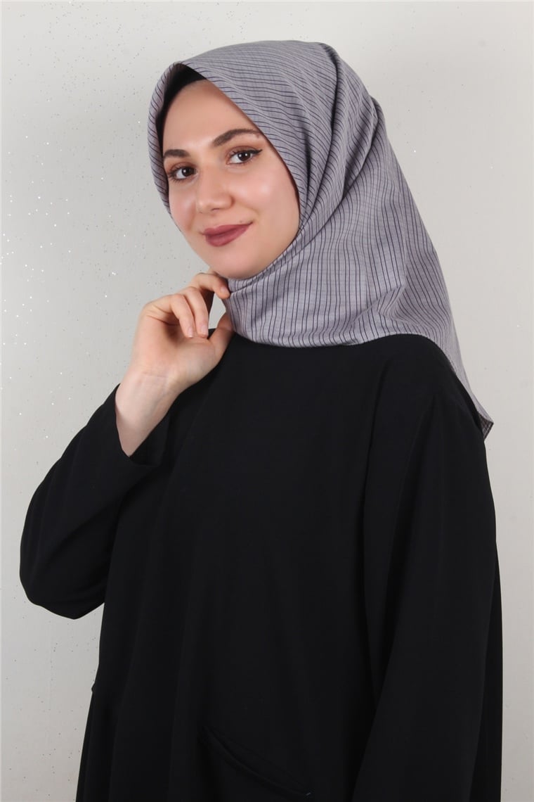 %100 Coton Eşarp 8082-05 Eflatun 