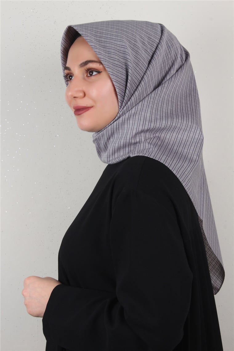 %100 Coton Eşarp 8082-05 Eflatun 