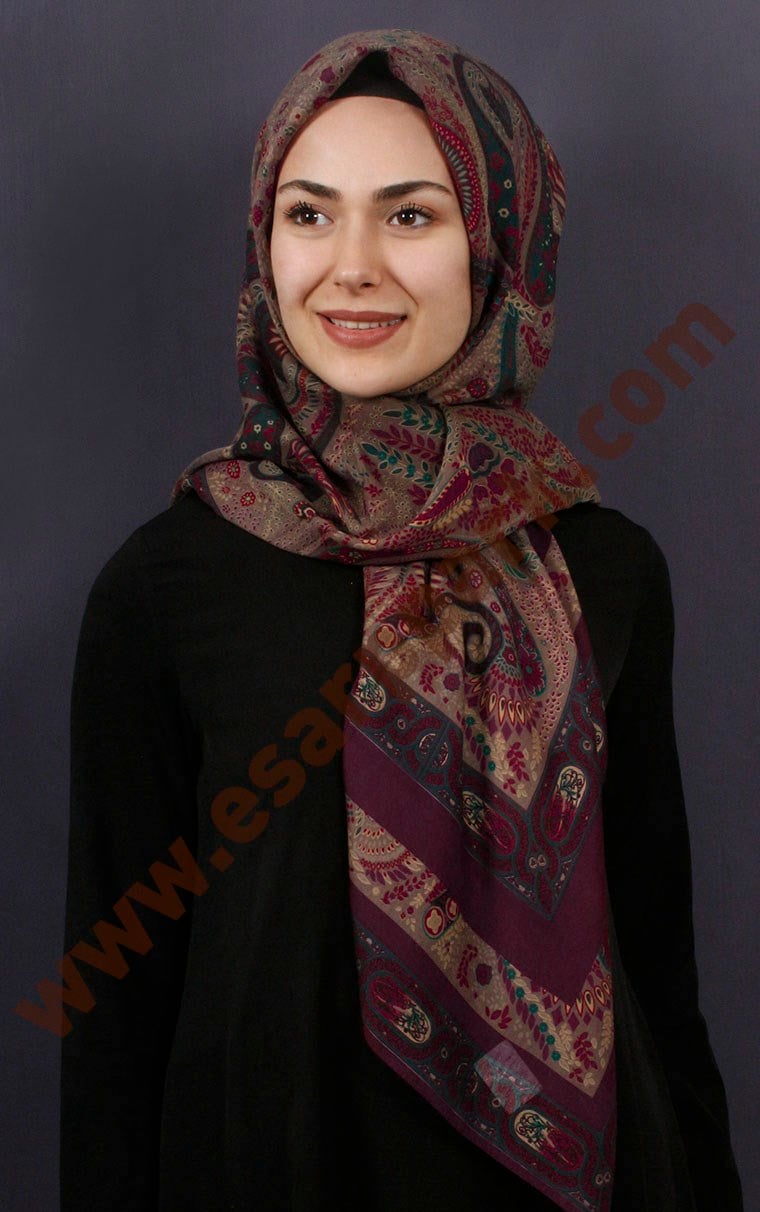%100 Pamuk Şal Eşarp 1038-23