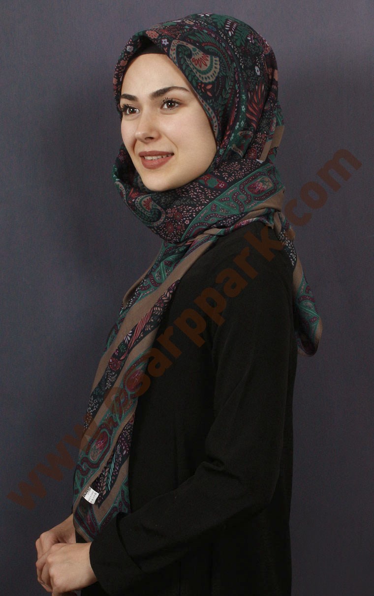 %100 Pamuk Şal Eşarp 1038-25
