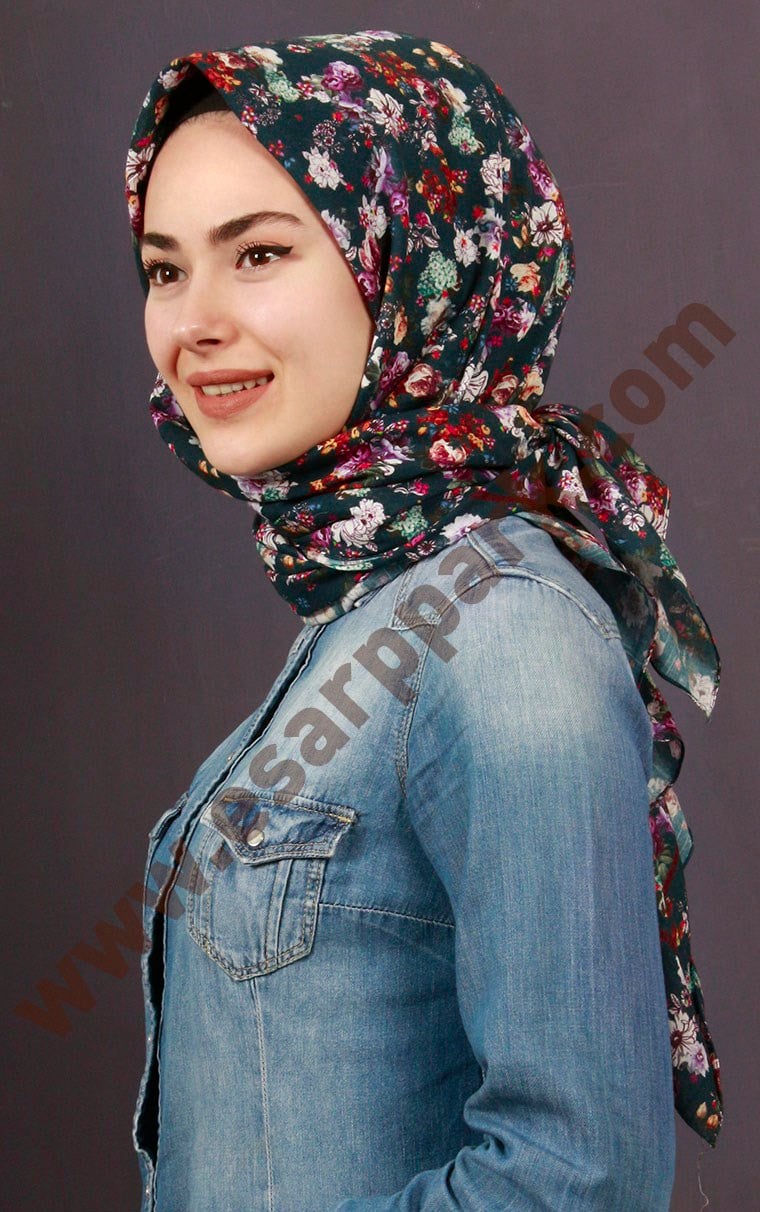 %100 Pamuk Şal Eşarp 1039-4