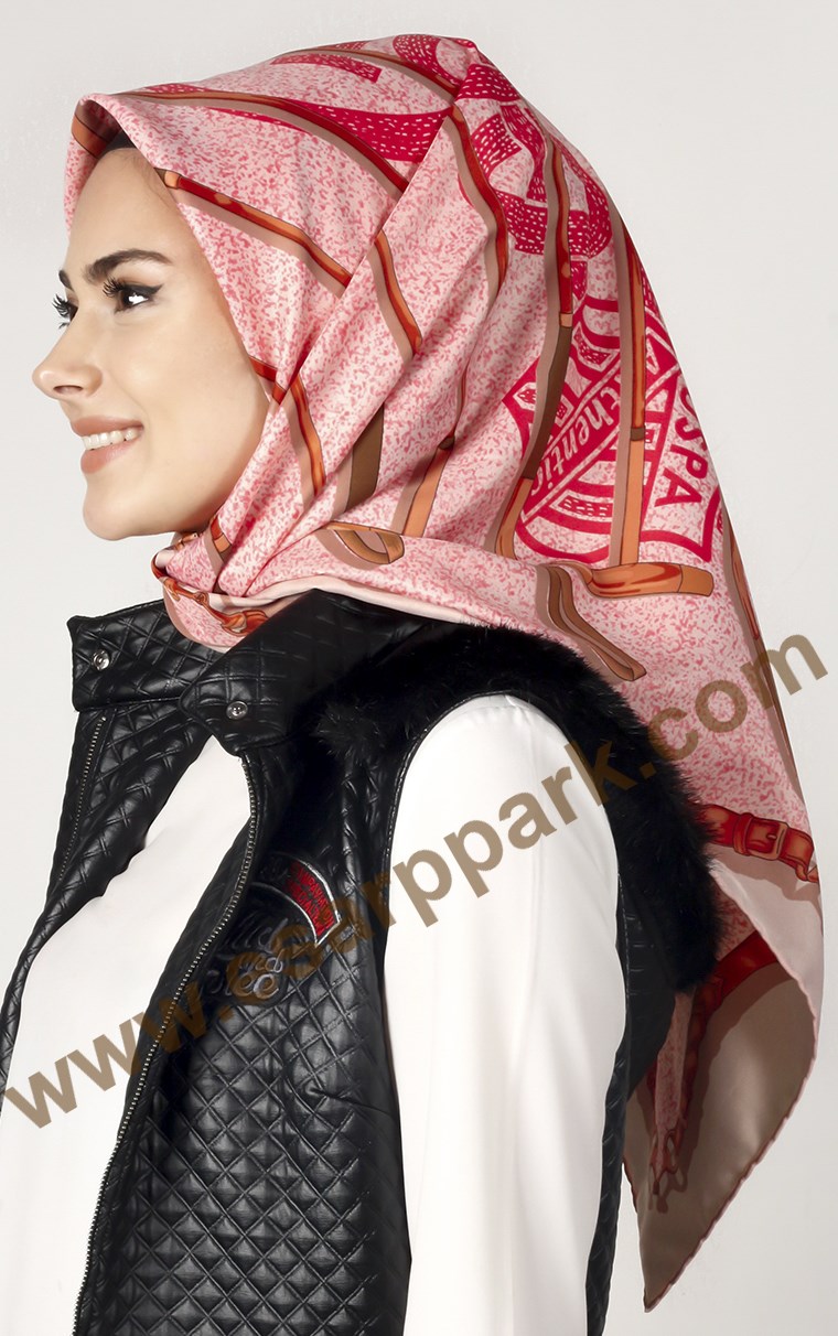 102-0007-09 U.S POLO ASSN EŞARP PEMBE PUDRA