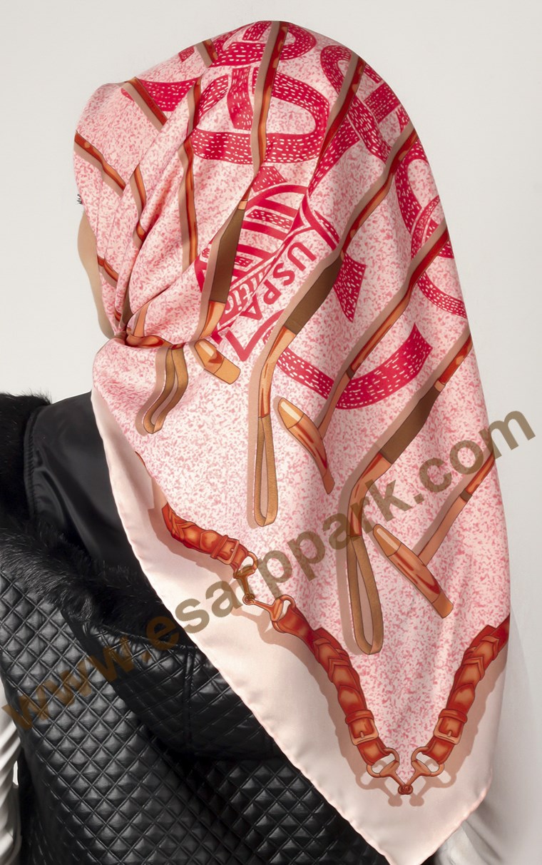 102-0007-09 U.S POLO ASSN EŞARP PEMBE PUDRA