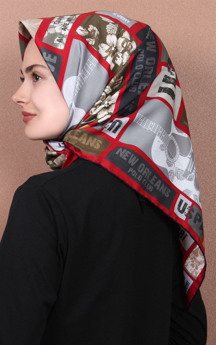 102-0011-10 U.S POLO ASSN EŞARP KIRMIZI