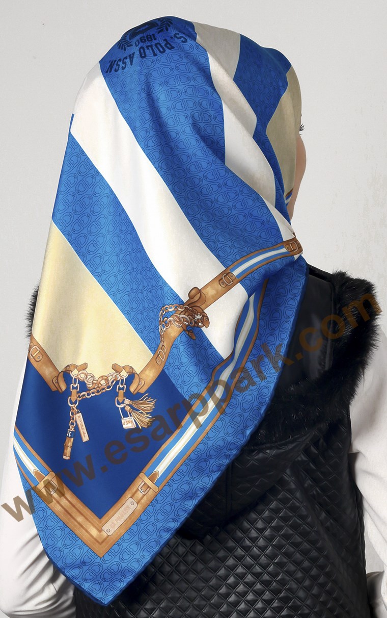 102-0018-08 U.S POLO ASSN EŞARP MAVİ LACİVERT