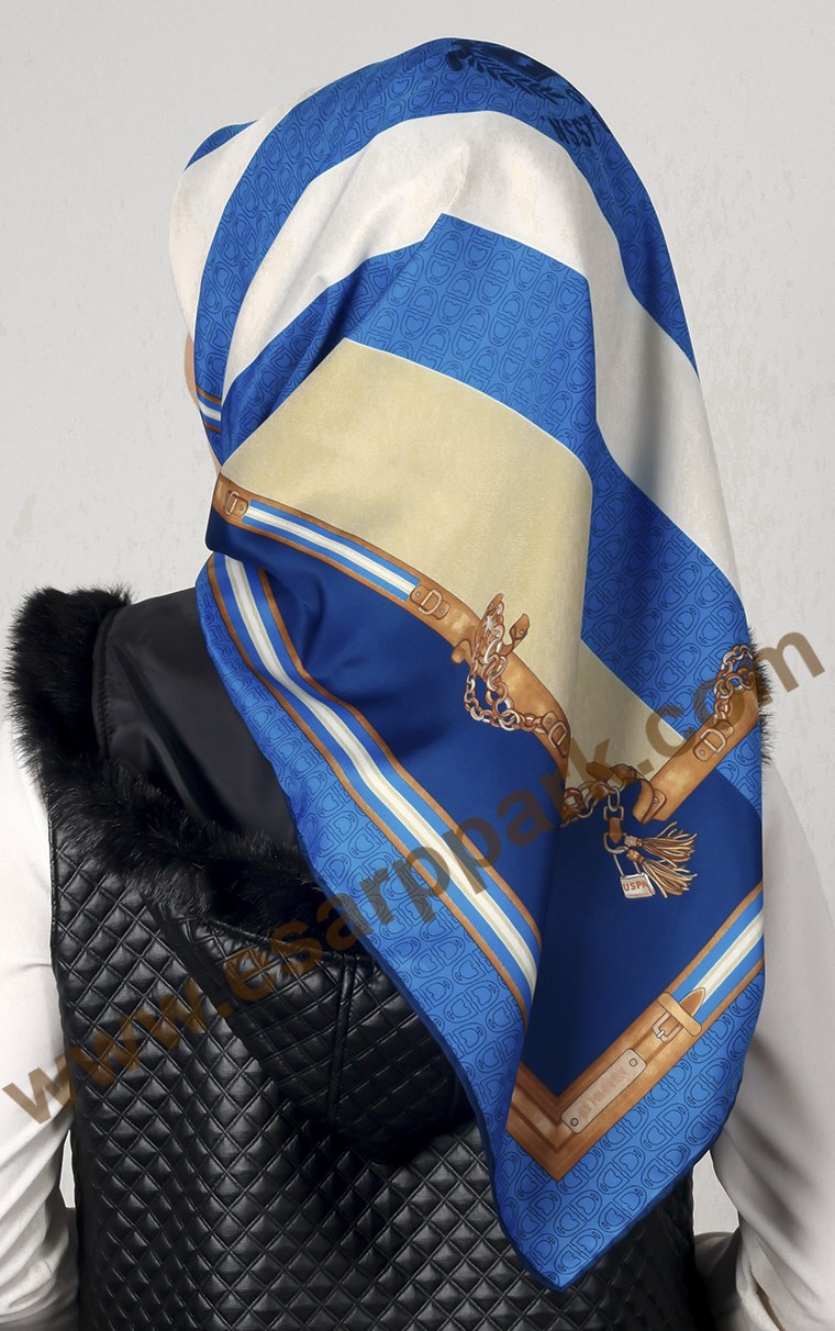 102-0018-08 U.S POLO ASSN EŞARP MAVİ LACİVERT