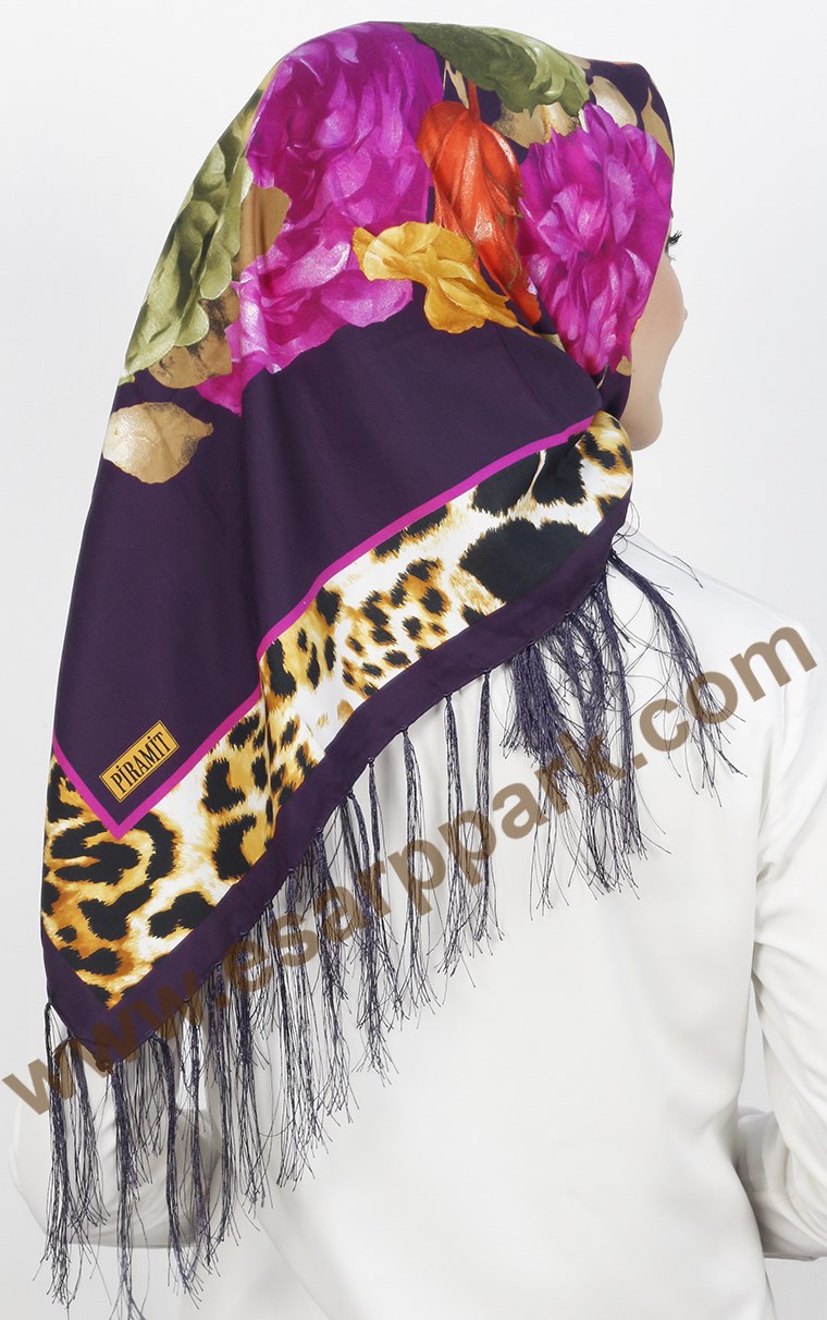 111-0019-05 PİRAMİT PÜSKÜLLÜ EŞARP