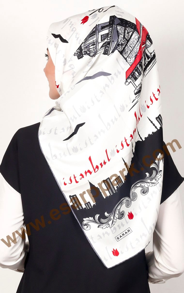 1475-01 SARAR İPEK EŞARP