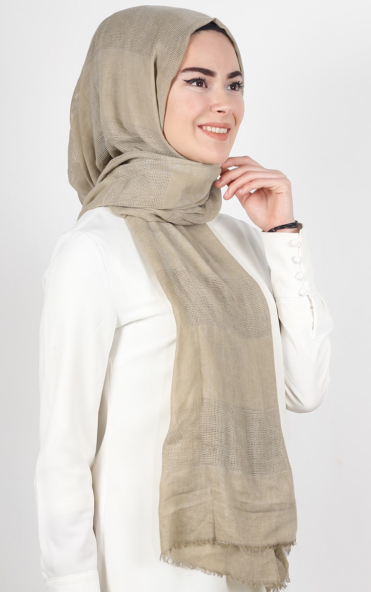 Akel İndigo Fileli Şal 140-6