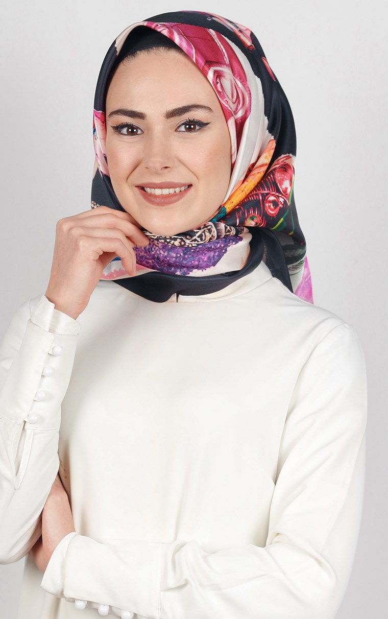 Piramit Tafta Dijital Eşarp 1922-1